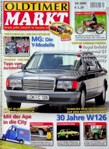 Deckblatt Oldtimer Markt (10/2009)